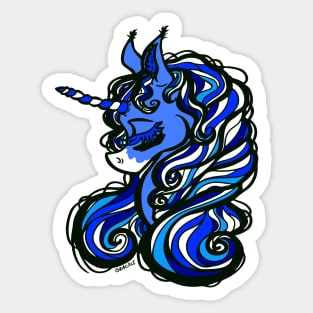 Kentucky Football Unicorn Sticker